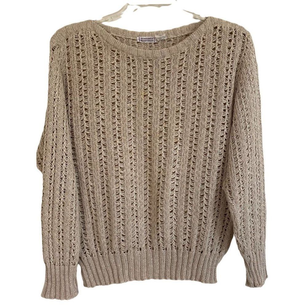 Vintage Bonwit Teller Crew Neck Sweater Mens Size M Made in Italy